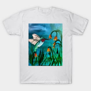 Hummingbird feeding T-Shirt